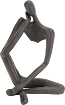 Danya B. Metal Art Shelf Decor - Modern Thinking Man Iron Sculpture - £26.97 GBP