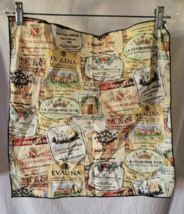 Kay Dee Designs Napkin Antique Wine Labels Design 100% Cotton Brunch Dec... - $7.99