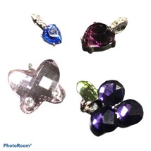 Lot Of Four Pendant Authentic signed Swarovski  Crystal - £39.62 GBP