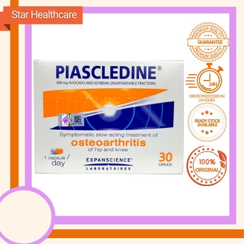 1x Piascledine 300mg Anti-rheumatic Osteoarthritis Joint-Pains 30 Capsules