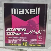 Maxell 120MB Superdisk Super Disk DOS Formatted  SEALED NEW LS120 LS 120... - $7.91
