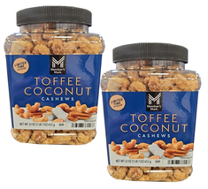 2 packs  Member&#39;s Mark Toffee Coconut Cashews, 23 OZ Each  - £31.50 GBP
