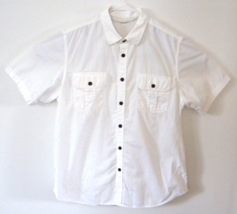 Northwest Territory Short Sleeve Button Up White Mens Shirt Size XL - £12.41 GBP