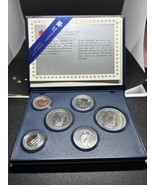 1987 UNCIRCULATED PROOFLIKE CANADIAN SILVER 6 COIN SET - £26.06 GBP