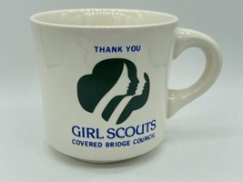 Vintage Girl Scouts Thank You Coffee Mug Covered Bridge Council  - £12.78 GBP