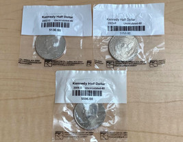 2002-D, 2003, 2006-D Kennedy Half Dollars Uncirculated-60 in Sealed Bag - $14.85