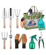 Gardening Tools 9-Piece Heavy Duty Gardening Tool Set with Fashion and D... - $4,463.95 MXN