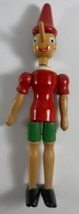 Vintage Pinocchio Handcrafted 10.5 in Wooden Doll Christmas Ornament - £15.81 GBP