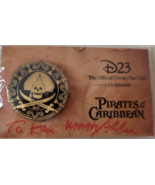 *Pirates of the Caribbean Pin 2017 D23 Disney SIGNED BY IMAGINEER MARTY SKLAR NE - $85.72