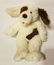 Retired Build A Bear White Brown &quot;Playful Pup&quot; Spotted Puppy Dog 18&quot; Ton... - £14.15 GBP