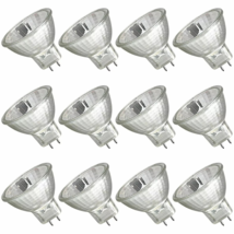 35-Watt MR11 GU4 Bulb 12V 3000K Dimmable Glass Cover 12-Pack - £9.46 GBP