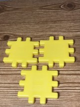 Little Tikes Wee Waffle Blocks Lot of 3 Yellow Blocks - £3.56 GBP