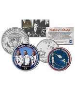 APOLLO 9 SPACE MISSION 2-Coin Set U.S. Quarter &amp; JFK Half Dollar NASA AS... - £9.60 GBP