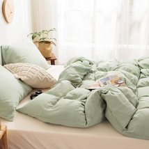 Sage Green Color Cotton Duvet Cover Set Organic Duvet Cover Stonewashed softened - £26.97 GBP+