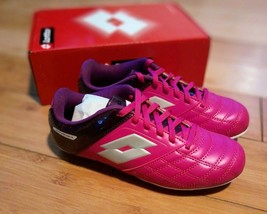 LOTTO Kids&#39; Forza II Big Girls Soccer Cleats Pink Purple White Size 5.5 - £11.85 GBP