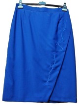 Skirt Spring Cool Wool Blue Lined Sport Size Odd Elena Mirò - £51.24 GBP