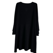 Isaac Mizrahi Black Bell Sleeve Dress Sz XL Wedding Cocktail Holiday Goth - $23.64