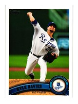 2011 Topps Baseball Card 259 Kyle Davies Kansas City Royals Pitcher - £2.39 GBP