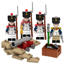 Napoleonic Wars French Line Infantry Trench Army Custom Minifigure Block... - $354.58 MXN