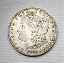 RARE 1880-P 8/7 VAM 7 TOP 100 Overdate Silver Morgan Dollar Coin AH2 - £204.13 GBP