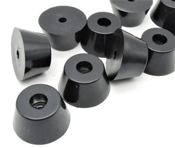 4 Pack  X Large  1 1/2&quot; X 3/4&quot; Tall Rubber Bumper Feet with Embedded Washer - £10.16 GBP