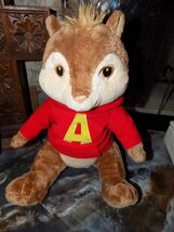 Alvin and The Chipmunks Build A Bear Workshop 12" Stuffed Plush W/Red Sw... - $17.80