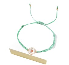Pulsera Flor Dela Amistad Margarita /Adjustable daisy flower friendship bracelet - £3.98 GBP