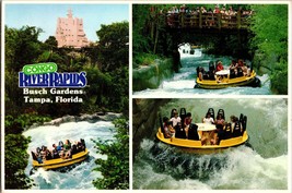 Vtg Postcard  Congo River Rapids, Busch Gardens, Tampa, Florida - £5.23 GBP