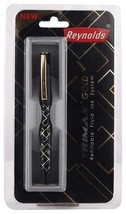 Low Cost Reynolds Trimax Gold Liquid Gel Pen 0.5mm BLUE INK Office School - $14.00