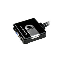 IOGEAR GCS42UW6 2-PORT COMPACT USB VGA KVM WITH BUILT-IN CABLES - $81.50