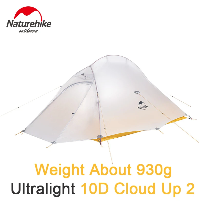 Naturehike Upgrade 20D 10D Cloud Up 2 Camping Tent 2 Person Ultralight Nylon - £216.68 GBP+