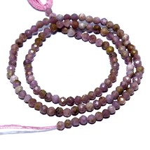 Pink Opal Smooth Rondelle Beads 6 inch Natural Loose Gemstone Making Jewelry - £6.69 GBP