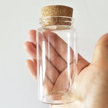 3Pcs 100Ml Small Glass Bottles Vials Jars Glass With Cork Stopper, 1.85X3.54Inch - £25.43 GBP