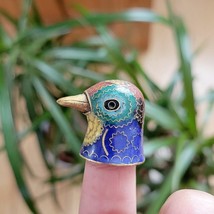 *RARE* Vintage Cloisonne Bird Thimble - €34,98 EUR