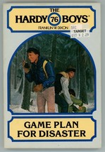Hardy Boys 76 Game Plan For Disaster Franklin W Dixon First Wanderer Edition - £11.07 GBP