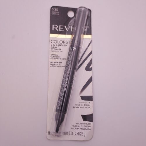 Primary image for Revlon Colorstay 2 In 1 Angled KAJAL Waterproof Eyeliner 104 GRAPHITE, New