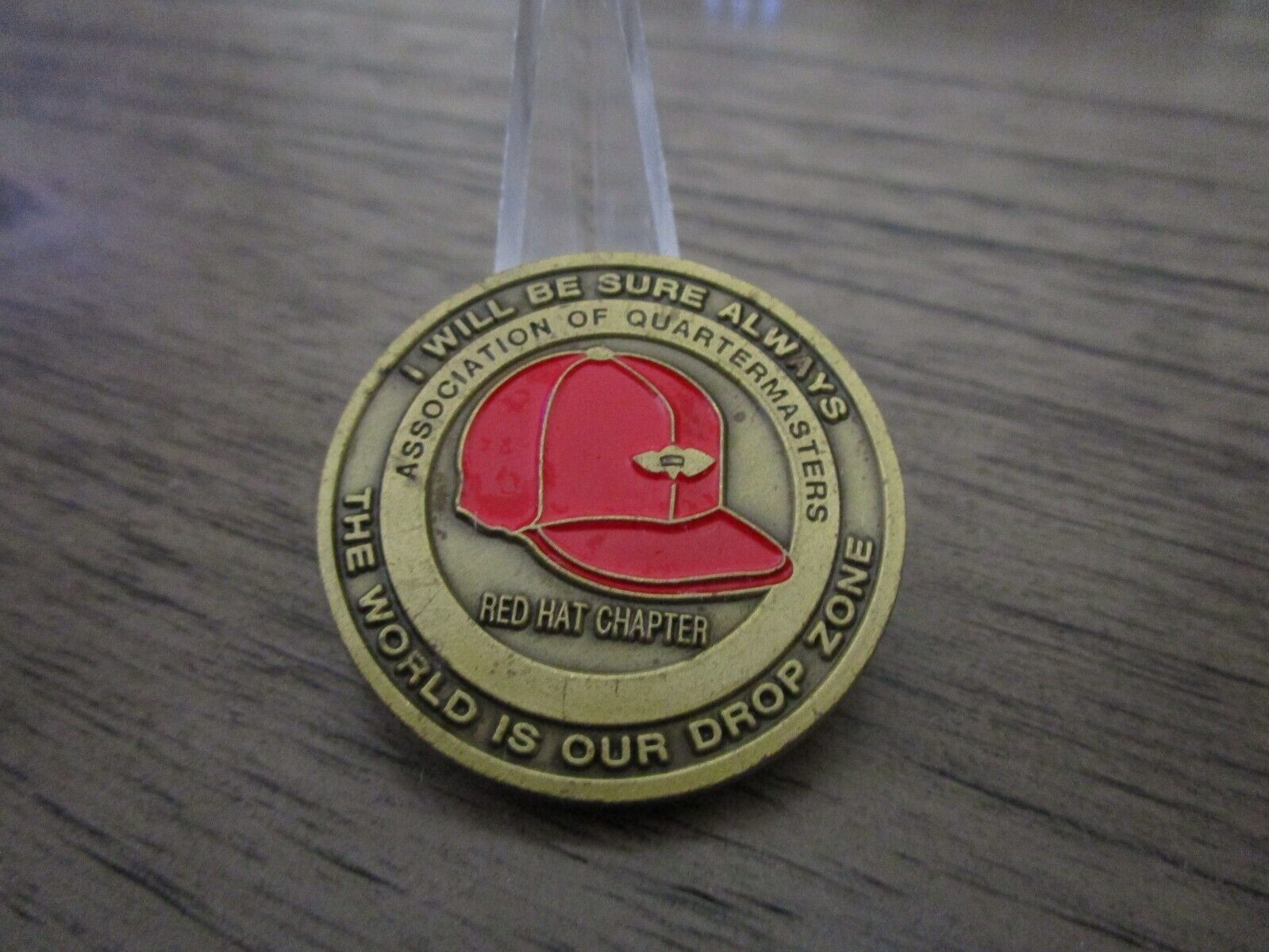 Primary image for US Army Association Of Quartermasters Red Hat Chapter  Challenge Coin #432Q