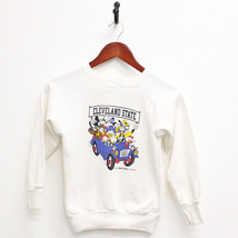 Vintage Kids Cleveland State University CSU Ohio Mickey Mouse Sweatshirt... - £40.89 GBP