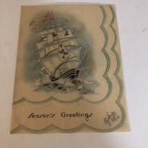 Vintage Christmas Card Season Greeting Box4 - £3.10 GBP