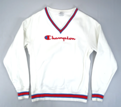 Champion Adult Sweatshirt Small White Heritage Embroidered Reverse Weave... - $18.95