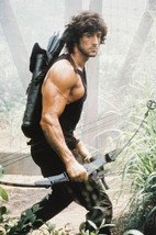 Sylvester Stallone Rambo:First Blood Part Ii Poster With Crossbow In Jungle - £23.18 GBP
