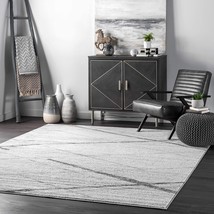 nuLOOM Contemporary Thigpen Area Rug, 5&#39; x 8&#39;, Grey - £70.76 GBP