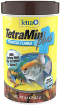 TetraMin Tropical Flakes Plus with Natural Shrimp Fish Food 2.2 oz TetraMin Trop - £14.15 GBP