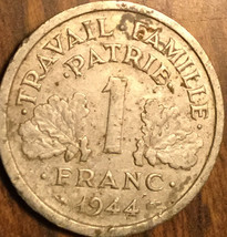 1944 France 1 Franc Coin - £1.32 GBP