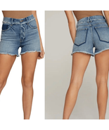 Good American Bombshell Shadow Pocket Denim Shorts 2 26 - $54.00