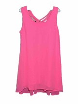 Hyfve Dress Womens Size Medium Tropical Pink Strappy Back Sleeveless Neon - £11.44 GBP