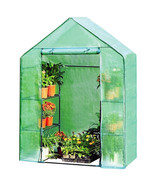 New Portable Mini 8 Shelves Walk In Greenhouse Outdoor 4 Tier Green House - £72.77 GBP