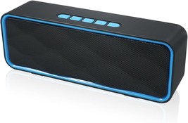 Totola Wireless Bluetooth Speaker with AUX/USB/TF Card Slot,Outdoor, Blue - $30.99