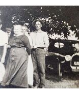 C1910 RPPC Early Automobile July 4th Celebration Family Unposted Antique... - $98.09 CAD