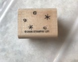  Stampin Up Retired Wood Mounted Sparkle Confetti Rubber Stamp - $8.78